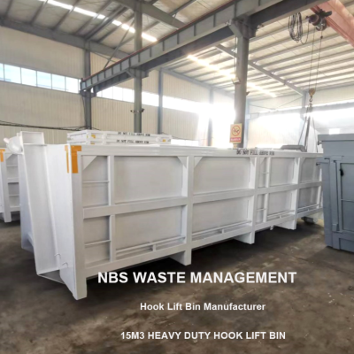 15m3 hook lift bin